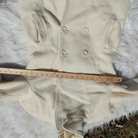Anne Klein Size Small White Ivory Peacoat Winter Warm AK Long Sleeve Snow - Picture 5 of 11